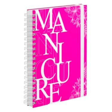 Imagem de Agenda Comercial Plus 2026 Manicure Flores Pink e Branco