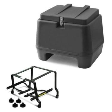Imagem de Baú Pro Tork 80 Litros Preto + Suporte Desmontavel Fazer 150 2014, PRE