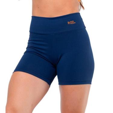 Imagem de Short Fitness Cintura Alta Sem Transparência Academia Básico Feminino 