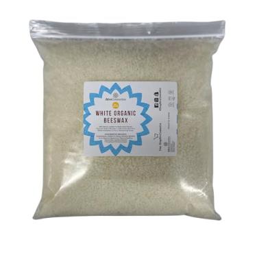 Imagem de Pelotas brancas de cera de abelha 2,3 kg a granel para velas, protetor labial, suprimentos para fabricação de sabão, grau cosmético