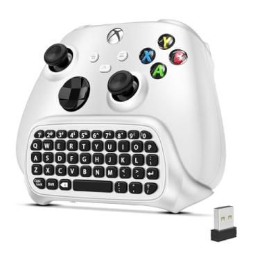 Imagem de TNP Products Wireless Chatpad Para Controle Xbox One S/X E Series - 2,4 Ghz, Branco, Mini Text Messenger Chat Pad One, Acessório Teclado