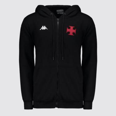 Imagem de Jaqueta Kappa Vasco Viagem 2025 Preta, GG