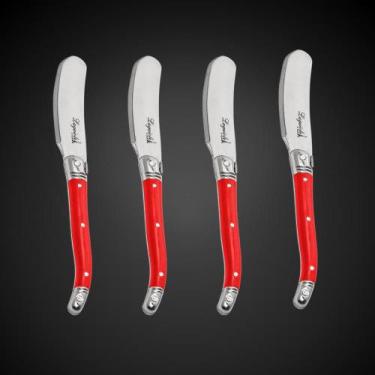 Imagem de Jogo Facas Para Manteiga Laguiole Caixa Elegante Em Madeira - La Tour,