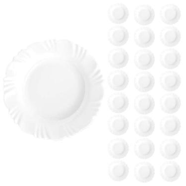 Imagem de Prato Vidro Branco Pétala Refeição 23,5Cm Nadir C/24 Un - NADIR FIGUER