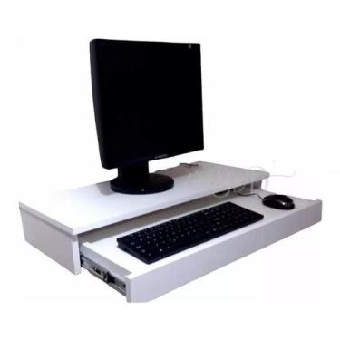 Imagem de Mesa De Cabeceira Suspenso Para Computador E Note 60x9x30 - B&D Artigo