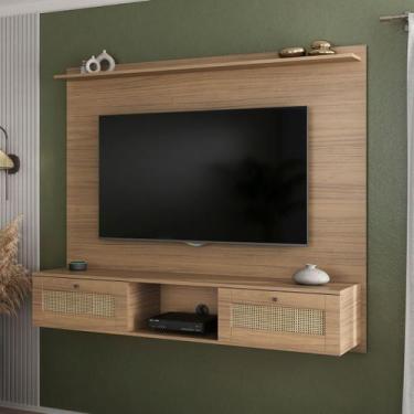 Imagem de Painel de TV até 72 polegadas com 2 Portas Trama, Artely, Carvalho