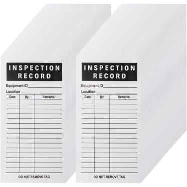 Imagem de Etiquetas de registro de inspeção Lionshop Adhesive 5x3cm, pacote com 