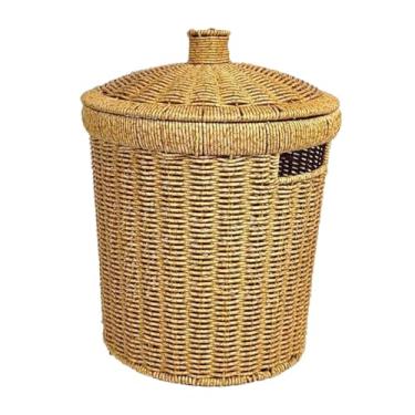 Imagem de IEUDNS Cesto de roupa suja de tecido, multiuso, organizador de brinquedos, cesto de roupas, de roupa suja para dormitório, casa, quarto e banheiro, L