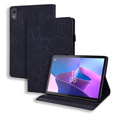 Imagem de TIPOYOROO Capa para Lenovo Tab P11 2ª geração/Xiaoxin Pad Plus 2023 29.2 cm TB350FU/TB350XU Capa de couro PU com suporte de caneta para cartão para Xiaoxin Pad Plus 2023 mandala de 11,5 polegadas -