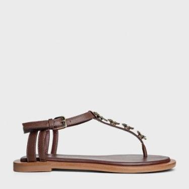 Imagem de Rasteira Coin Couro Carrano 676026-Feminino