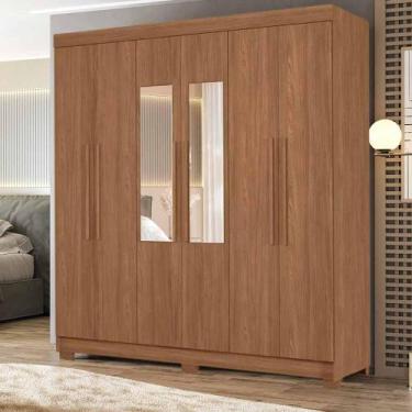 Imagem de Guarda Roupa Casal 6 Portas Toledo Santos Andirá Jatobá - SANTOS ANDIR