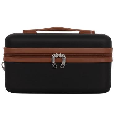 Imagem de Frasqueira Rígida com Alça Bolsa Necessaire Premium Porta Jóias e Maquiagem Estilo Baú - Mendoza - Cruzeiro