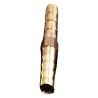 Imagem de BYYINGSUS Conexão de tubo de mangueira reta de latão igual a farpa 4 mm 5 mm 6 mm 8 mm 10 mm 12 mm 16 mm 19 mm 25 mm acoplador farpado a gás cobre adaptador conector