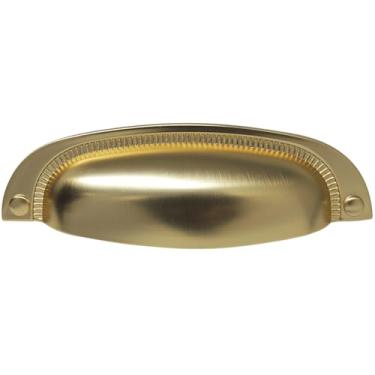 Imagem de Puxador Concha Vivaro 222 - Dourado Fosco - 96MM