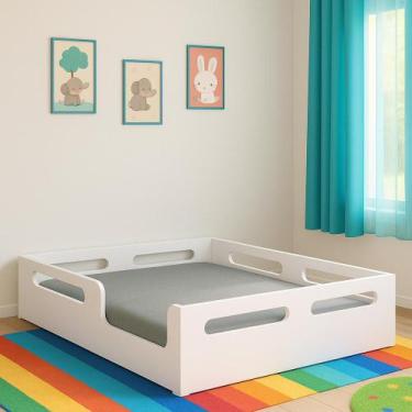 Imagem de Cama Montessori Casal Estrutura Reforçada Para Colchão 138x188 - Freit