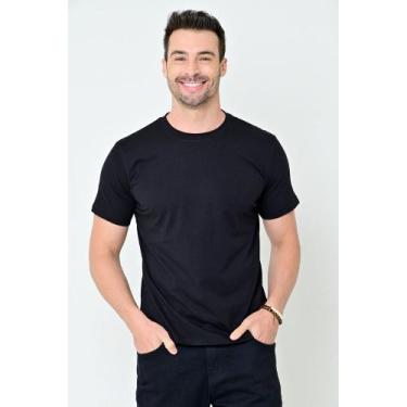 Imagem de Camiseta Tech Cotton Stretch Preta M - CAMISARIA COLOMBO