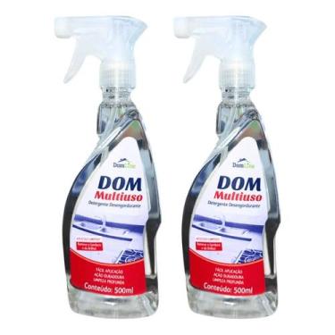 Imagem de Kit 2 Multiuso Detergente Desengordurante DomLine 500ml - Super Dom