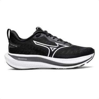 Imagem de Tênis Mizuno Base Ride Unissex, 40, Preto, Branco