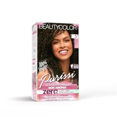 Imagem de Coloração Kit BEAUTYCOLOR Puríssi Sem Amônia - 5.0 Castanho Claro