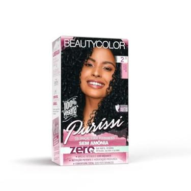 Imagem de Coloração Kit BEAUTYCOLOR Puríssi Sem Amônia - 2.11 Preto Azulado