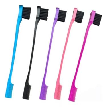 Imagem de Escovinha Baby Hair 2 em 1 Com Pente Multifuncional Para Cabelo, tb, Cores Variadas
