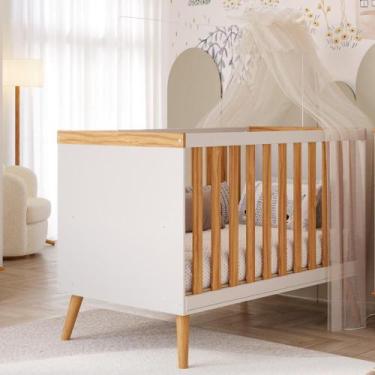 Imagem de Berço Americano 3 Em 1 Mini Cama Mini Sofá 100% MDF Pé Palito - Faura,