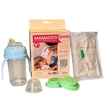 Imagem de Mamatutti Premium Kit Relactador 3 em 1, Sistema de Relactação e Suplementação Alimentar, com Copo Amigo, Tubo TAM4, Disco de Vedação para Transporte