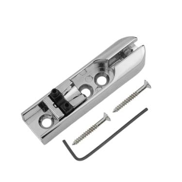 Imagem de DIAO79NI 1 peça Ponte para baixo individual para baixo Ponte de baixo Ponte de Baixo de Corda Única para Baixo de 4 Cordas Selas de Zinco Resistentes (Cromo)