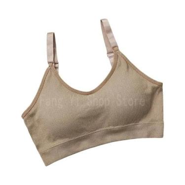 Imagem de Sutiã Esportivo Feminino Sem Costura Com Bojo Completo Respirável Para