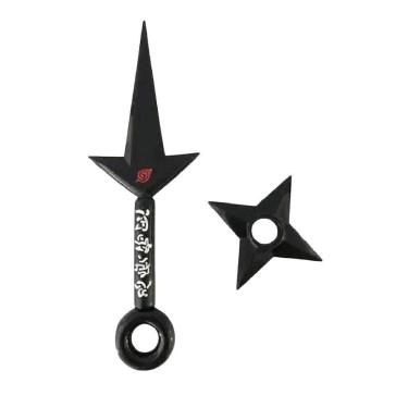 Imagem de Kit Naruto Shippuden Kunai Minato 23,5Cm + Shuriken 9Cm 1