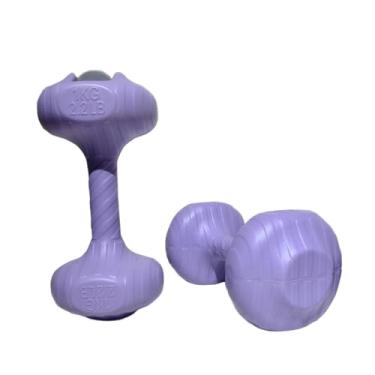 Imagem de Dynwave Conjunto de 2 halteres infláveis ​​com água para viagem, ideais para exercícios infantis em ambientes internos, 2kg