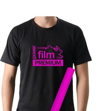 Imagem de Filme de Recorte Power Film Premium Rosa – Termotransfer Vinil HTV para Tecido e plotter de recorte – Bobina 0,50x1m