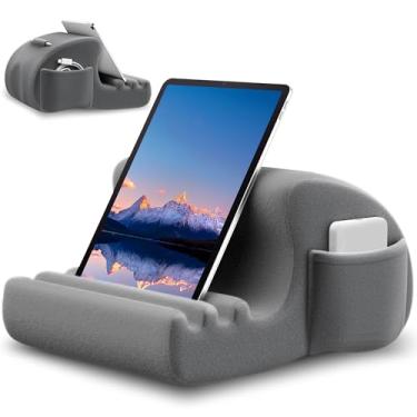 Imagem de CreaDream Travesseiro para tablet, suporte de tablet para cama, colo e mesa com 3 ângulos de visualização, almofada macia compatível com tablets de 4 a 13 polegadas, iPad Pro 13 11 Air, Kindle, Galaxy