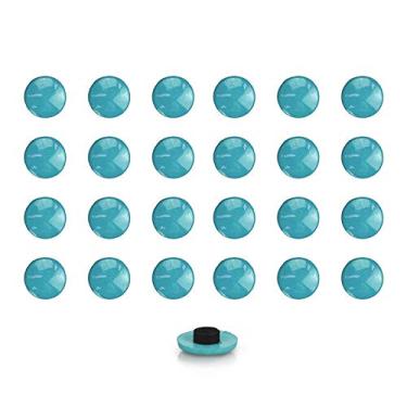 Imagem de Imãs Enfeite de Geladeira e Painel Botão Azul Bebe 24 Unidades