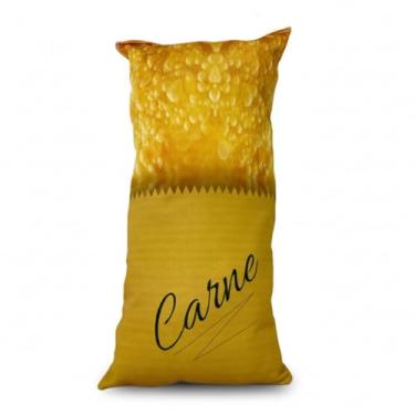 Imagem de Almofada Pastel Carne Queijo Decoratiava Enchimento Fibra De silicone Macia (Pastel De Carne)