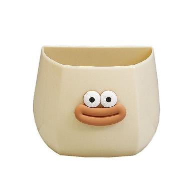 Imagem de Porta-canetas Cartoon Face Cute Porta-lápis de plástico 11x6x10,5 cm