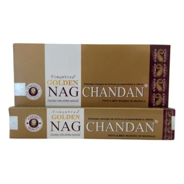 Imagem de Incenso Vijayshree Golden Nag Chandan Cx.12un.15g