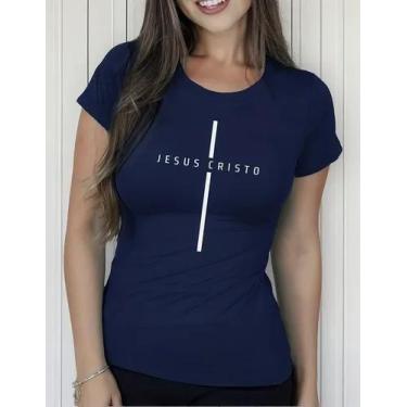 Imagem de Camiseta Camisa Adulto Feminina Masculina Algodão Gospel Evangélica Ca