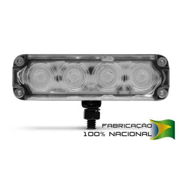 Imagem de Farol Slim Strobo Estrobo Safetycar Luz Milha Power Led Âmbar Unitário (Peça)