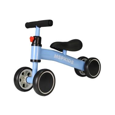 Imagem de Mini Bicicleta De Equilíbrio Infantil 4 Rodas Para Bebês De 1 A 3 Anos (AZUL)