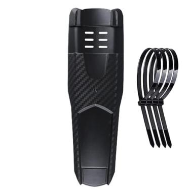 Imagem de 1 peça de abraçadeira de cabo de plástico preta para para-lama de bicicleta de montanha, adequada para acessórios de ciclismo de estrada e montanha ao ar livre