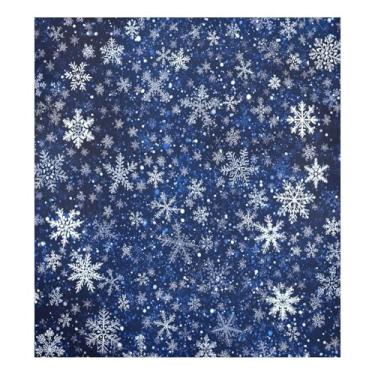 Imagem de STAYTOP Linda capa de ímã de lava-louças de flocos de neve de Natal 58 x 66 cm capas decorativas de geladeira para porta frontal adesivo magnético para máquina de lavar louça painel de geladeira