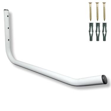 Imagem de Suporte Multiuso Gancho Para Bicicleta Mangueira Escada Aço Reforçado Design Moderno (Branco)