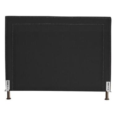 Imagem de Cabeceira Viviane Luxo Suede Cores - DS Estofados, King, Preto