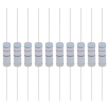 Imagem de YOKIVE 10 unidades de resistores de filme de óxido metálico de 62 ohm 5 watts, 5% de chumbo axial de resistor de tolerância | À prova de chamas para circuitos eletrônicos DIY, projetos de áudio e
