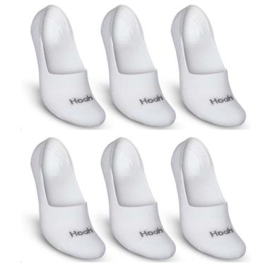 Imagem de Kit 6 Pares Meias Sapatilha Invisível Cano Baixo Curto Em Algodão Meia