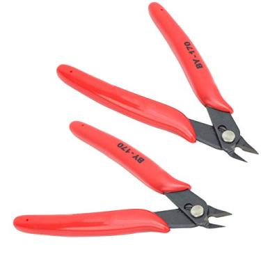 Imagem de Ymiko Alicate Diagonal, Descascador de Fios, Cortador Lateral de Cabo, Ferramenta de Corte e Descascamento de Aço Carbono, 2 Peças