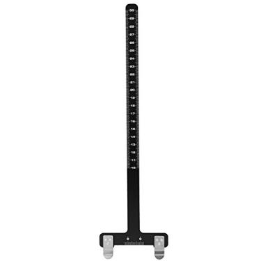 Imagem de Generic Régua de Tiro Com de Aço Inoxidável Premium, Régua T Precisa para Composto Recurvo, Ferramenta de Assistência de Tiro para Arqueiro Vermelho de 11,81 Polegadas (Preto)