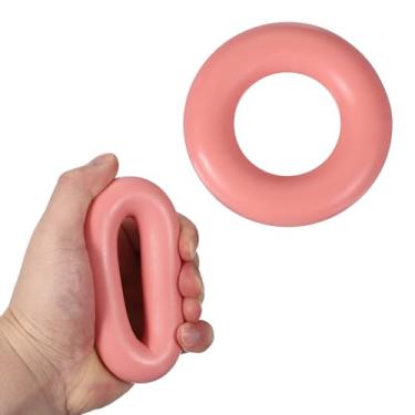 Imagem de YELARXI Anéis de treinamento de força de aderência, fortalecedor portátil de mão fortalecedor de antebraço - adequado para (atletas/escalada/treino/fitness), 8,9 cm e 13,6 kg e laranja