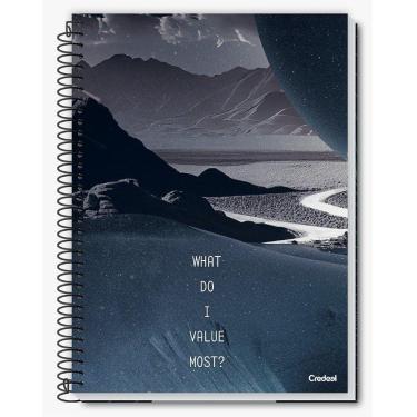 Imagem de Caderno Espiral Capa Dura Universitário Flow 80 Folhas 1 Matéria Credeal Estampa 2